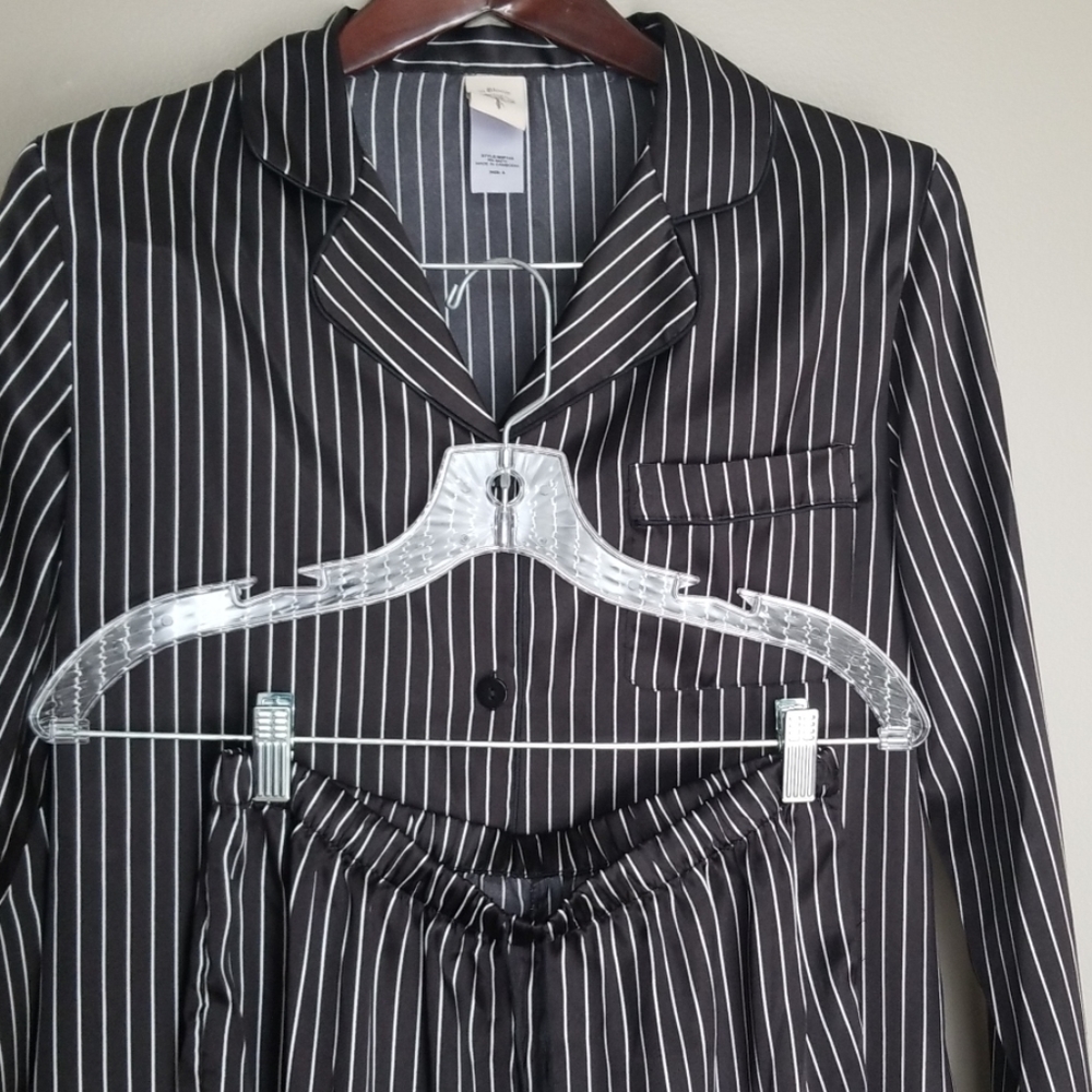 Satin long sleeve pajama set